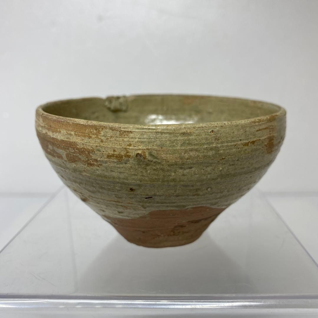 中国古玩 青磁茶碗 口径9.5㎝ 東里7-0117