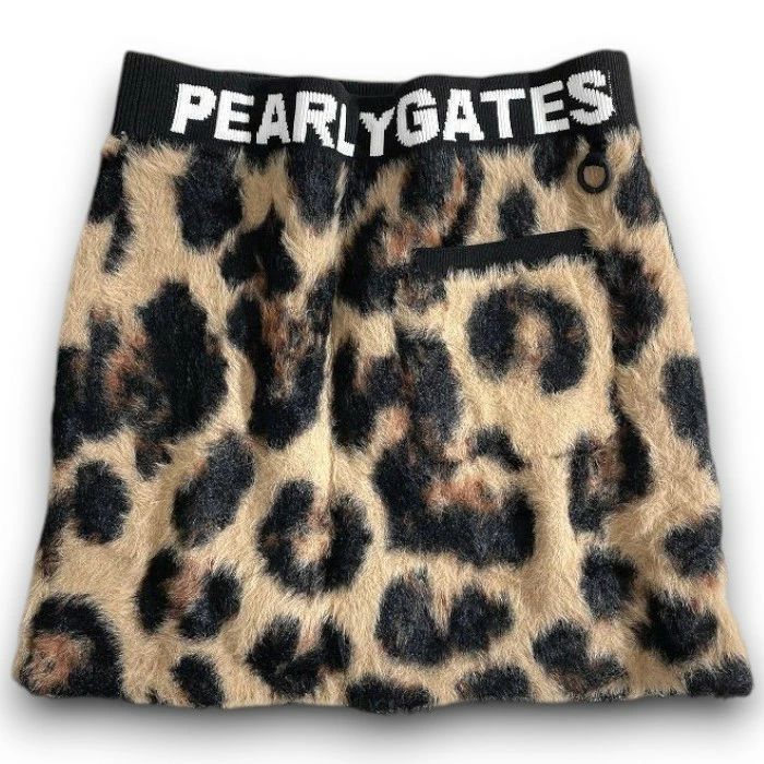 PEARLY GATES パーリーゲイツ ゴルフ シャギーニット レオパード柄
