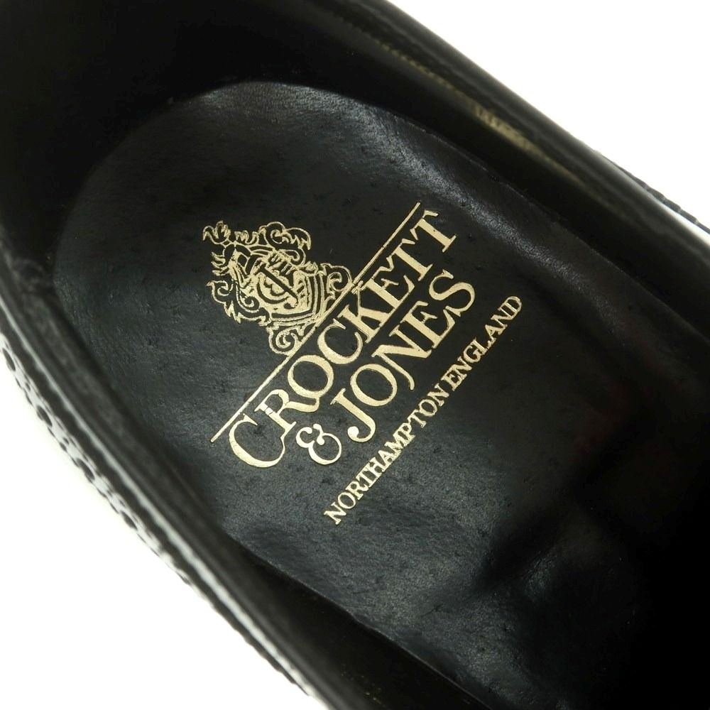 シルエット クロケットアンドジョーンズ CROCKETT-JONES COVENTRY セミブローグ ドレスシューズ ブラック サイズ7 1|2E メンズ お見逃しなく！