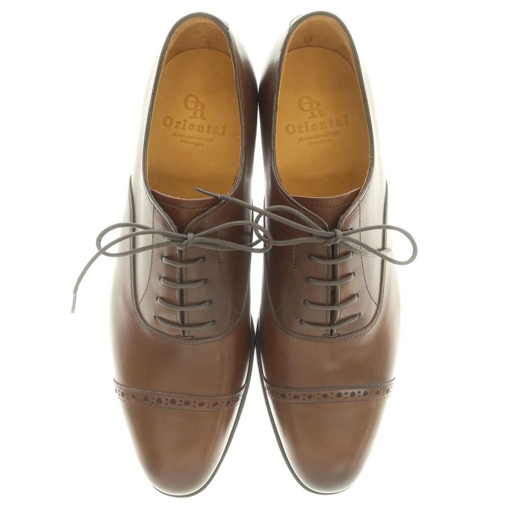 オリエンタル Oriental ストレートチップ ドレスシューズ ブラウン サイズ6 メンズ