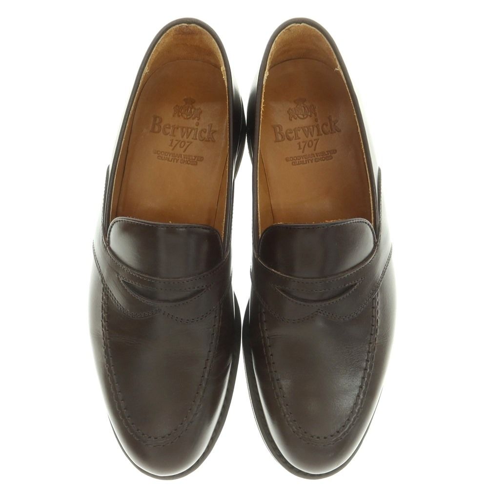 バーウィック BERWICK コインローファー ダークブラウン サイズ4.5 レディース
