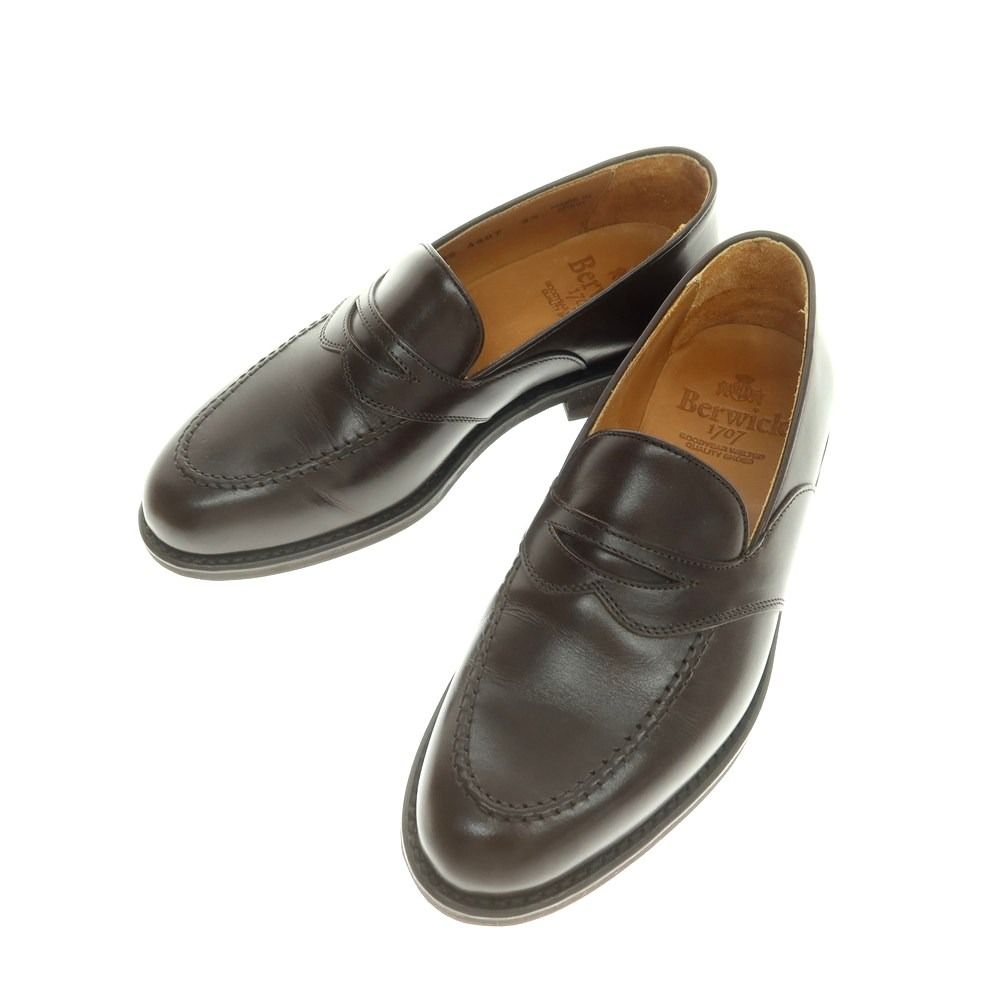 バーウィック BERWICK コインローファー ダークブラウン サイズ4.5 レディース