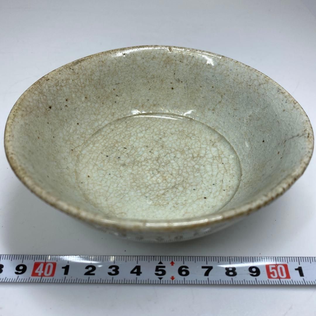 中国宋時代 青白磁茶碗B 口径12.7㎝ 東里7-0117