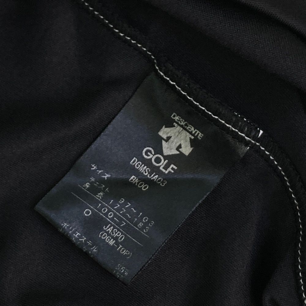 サイズ：O DESCENTE GOLF デサントゴルフ モックネック 半袖Tシャツ