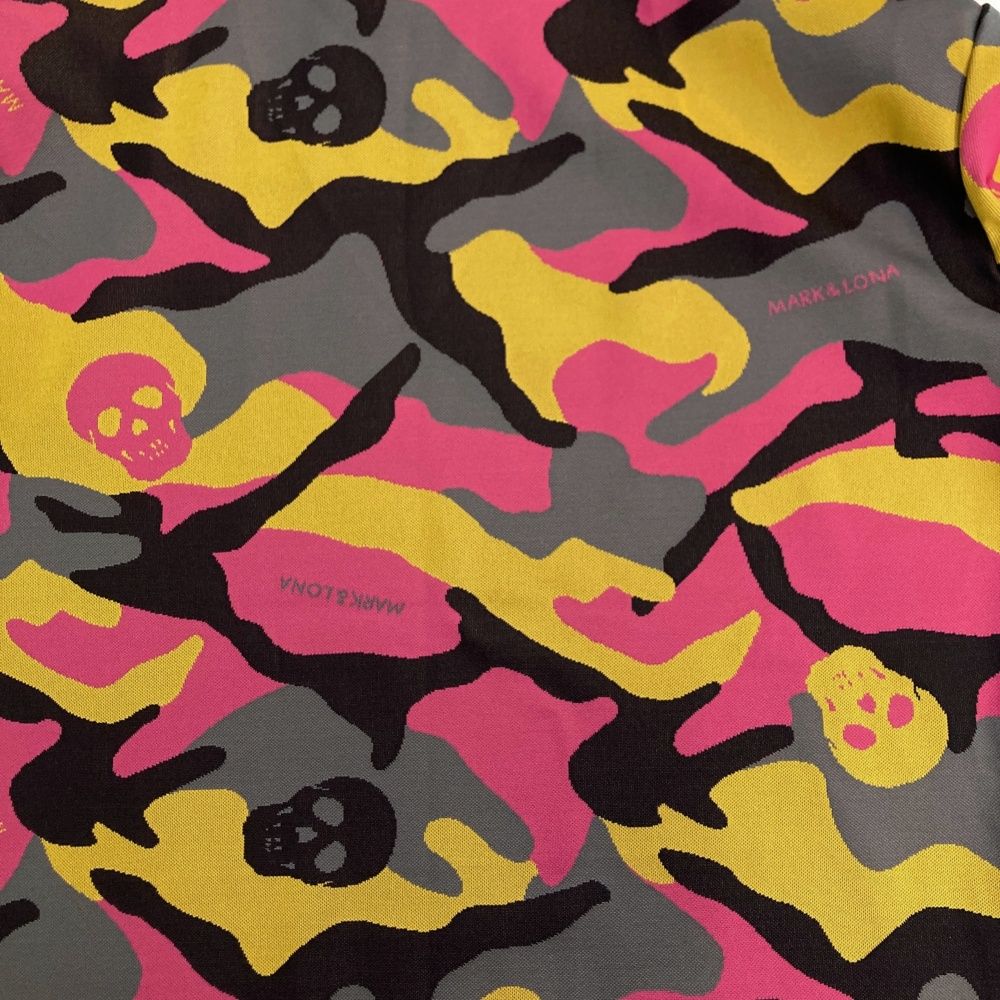 サイズ 46 MARK-LONA マークアンドロナ ハイネック 半袖Tシャツ カモフラ柄 ピンク系 240101539757 ゴルフウェア メンズ ストスト LLC-HASEGAWATOSO_COM