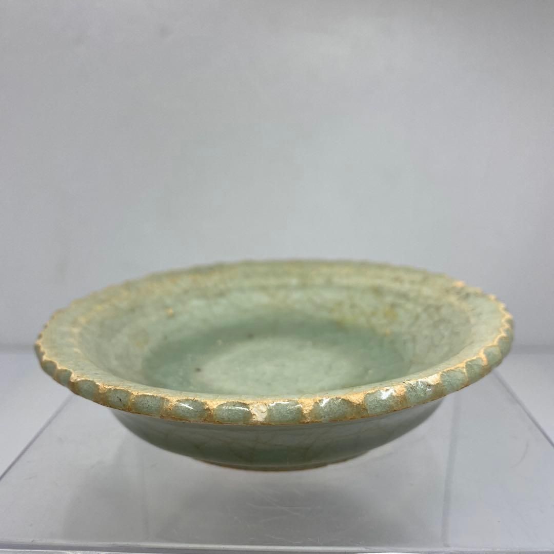 中国明時代 七宮青磁皿