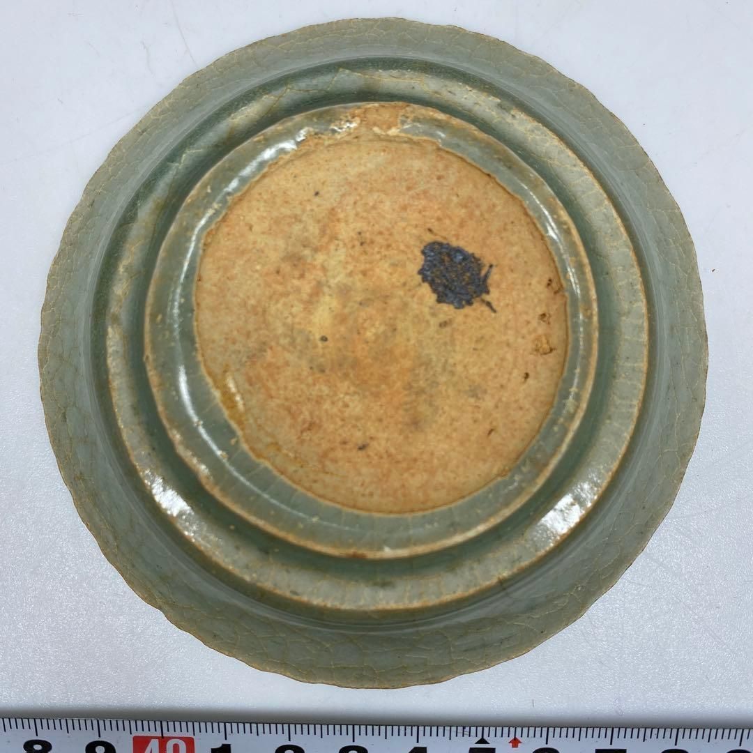 七宮青磁皿 口径10.8㎝