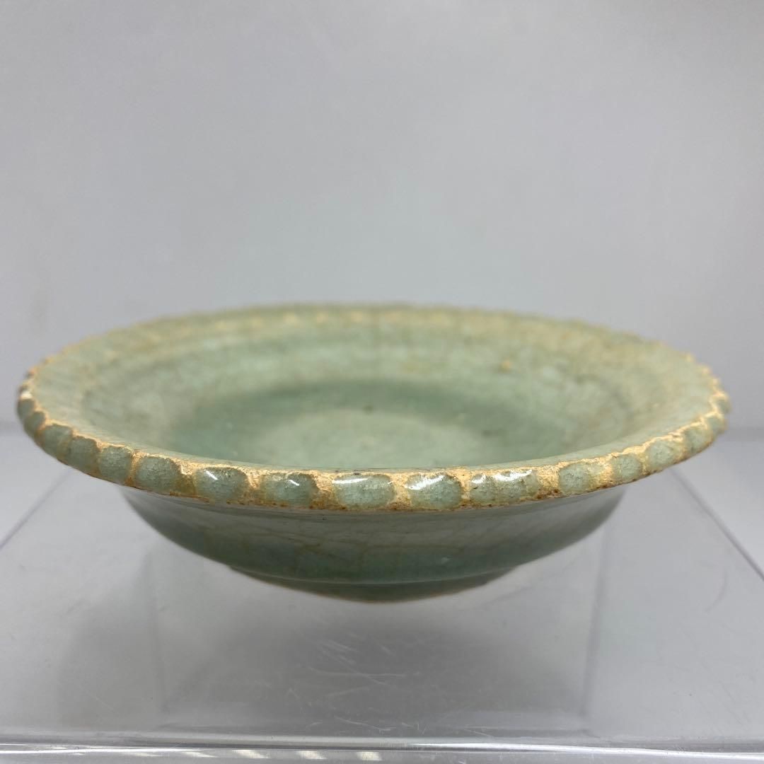 中国明時代 七宮青磁皿