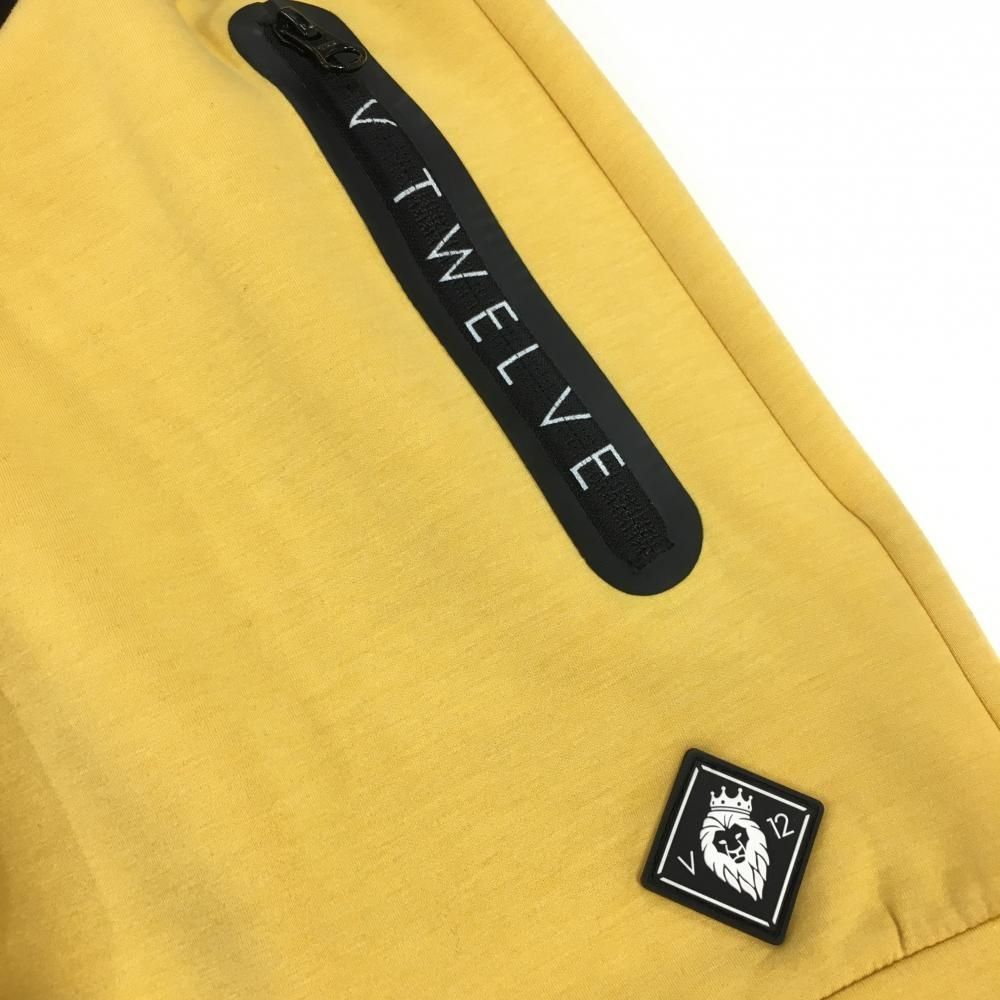 超 V12 スカート イエロー系×黒 ダンボールニット ウエストゴム レディース 1 M ゴルフウェア V12 LLC-HASEGAWATOSO_COM