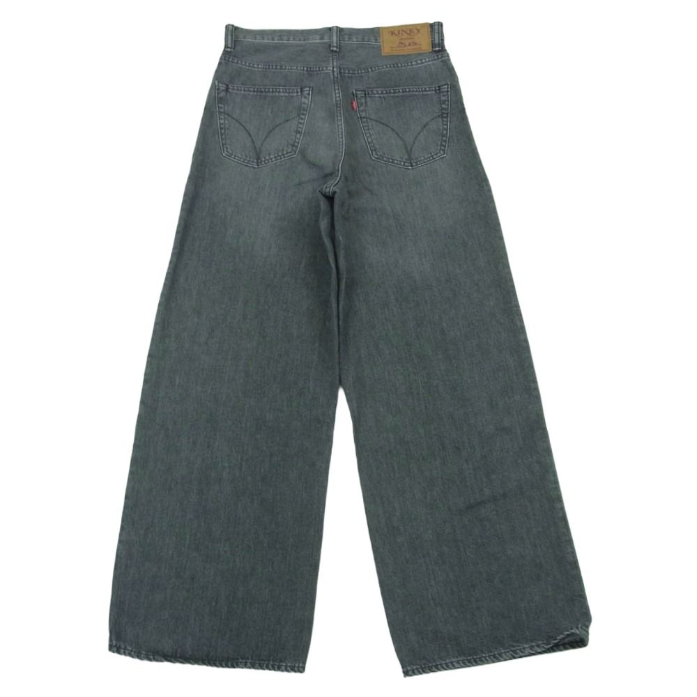 HYSTERIC GLAMOUR ヒステリックグラマー 01243AP07 ワイド デニム パンツ コットン グレー系 25