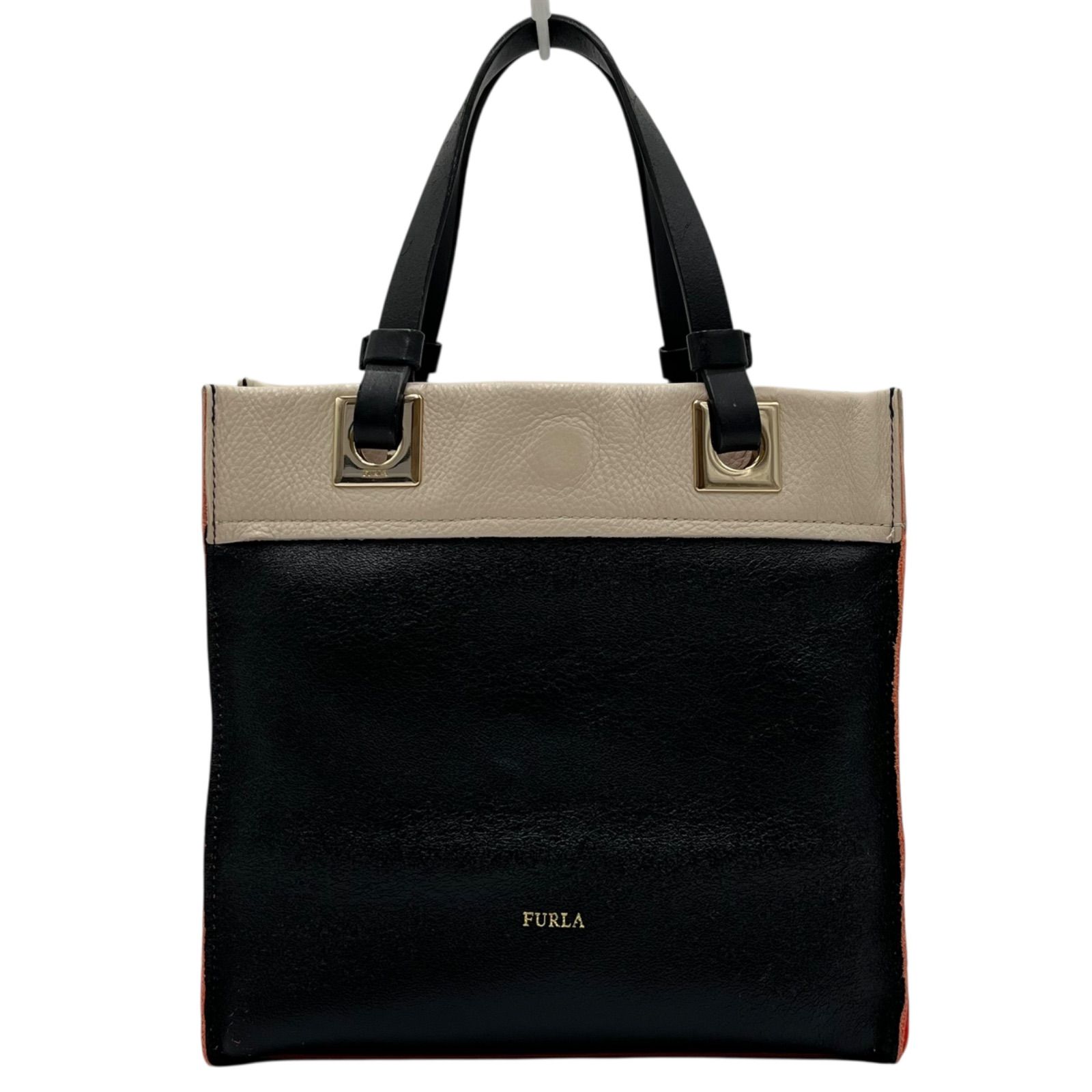 FURLA フルラ ハンドバッグ 手持ちバッグ リバーシブルツートンカラー 