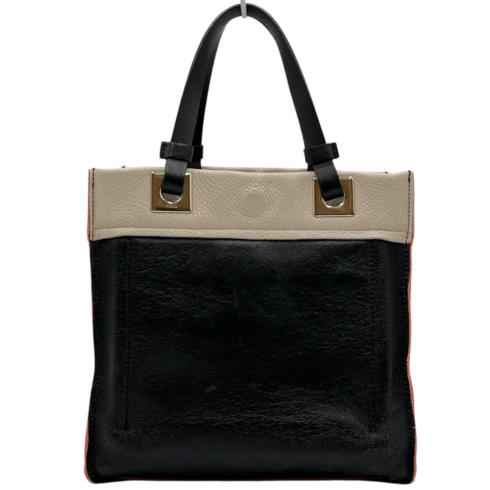 FURLA フルラ ハンドバッグ 手持ちバッグ リバーシブルツートンカラー 