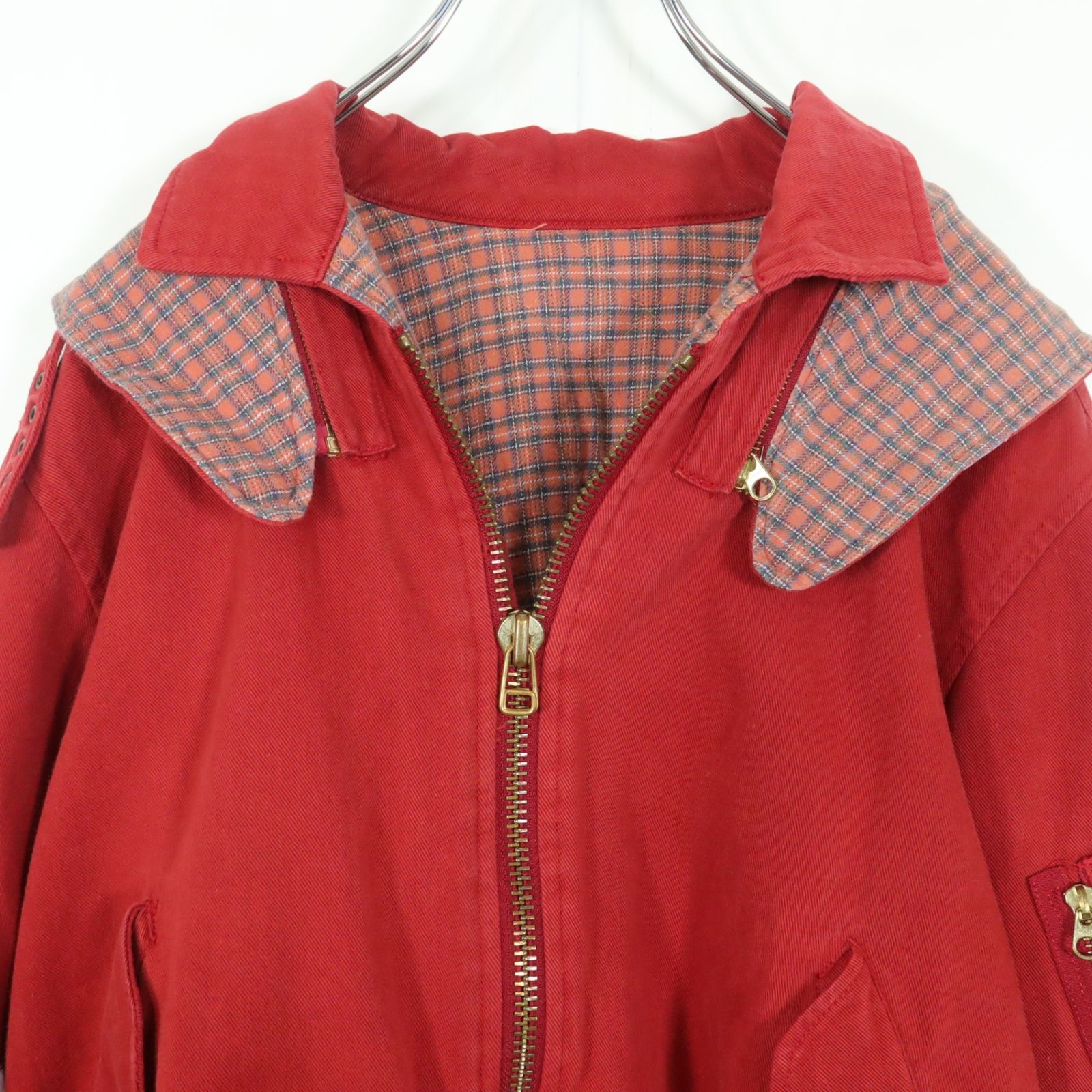 ピンクハウス☆クリスマス柄ワッペン♪ジップアップブルゾン フード