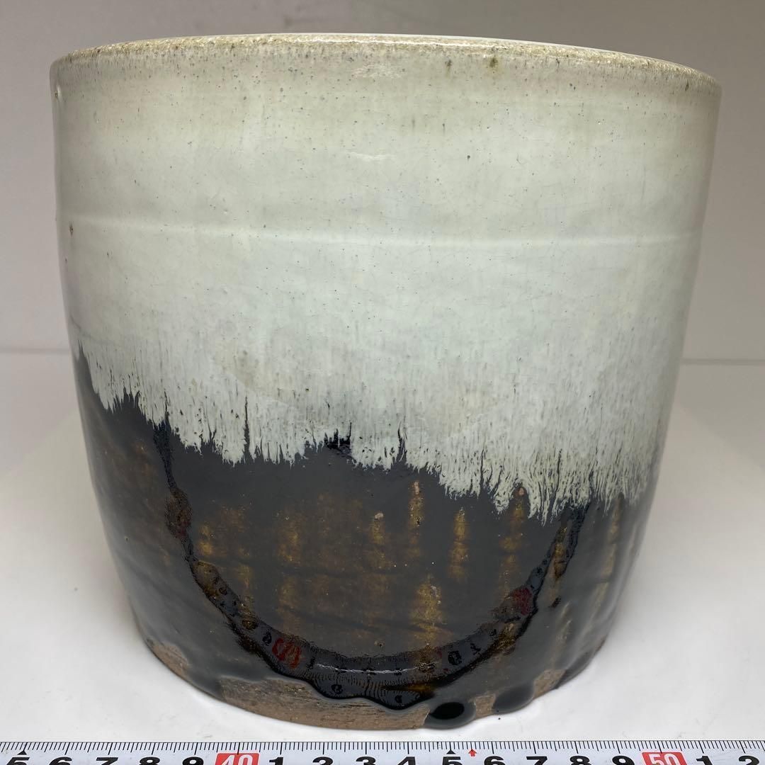 中里重利 朝鮮唐津 水指 共箱 直径18.6㎝ 東な7-0118 2F