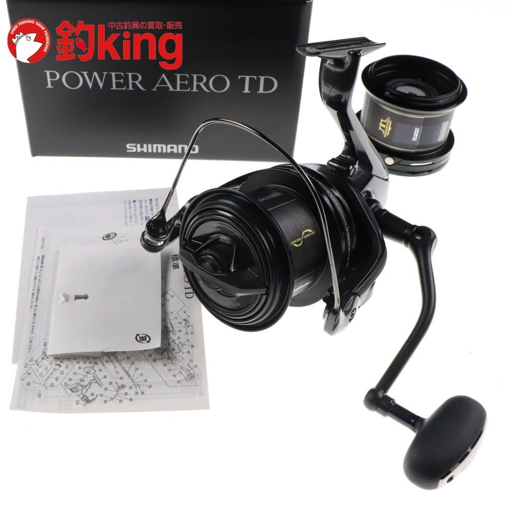 【中古/極上品】 シマノ 23 パワーエアロ TD 極太 太糸スプール付（2）  /Y272M シマノ 23 パワーエアロ TD 極太 太糸スプール付（2） /Y272M 極上品