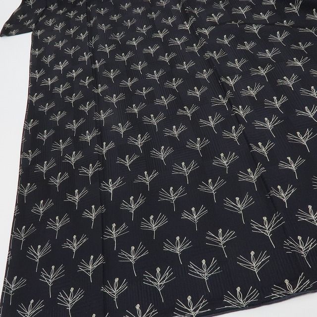 六花 RIKKA 正絹 作家物落款 手縫い 小紋 着物 A 3729