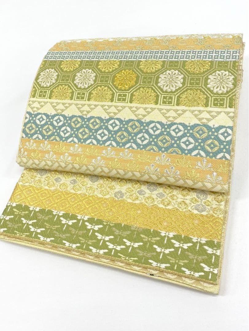 誉田屋源兵衛 吉祥二百六十 古典吉祥文様 袋帯 金糸 全通 パールトーン加工済 誉田屋源兵衛 吉祥二百六十 古典吉祥文様 袋帯 金糸 全通 パールトーン