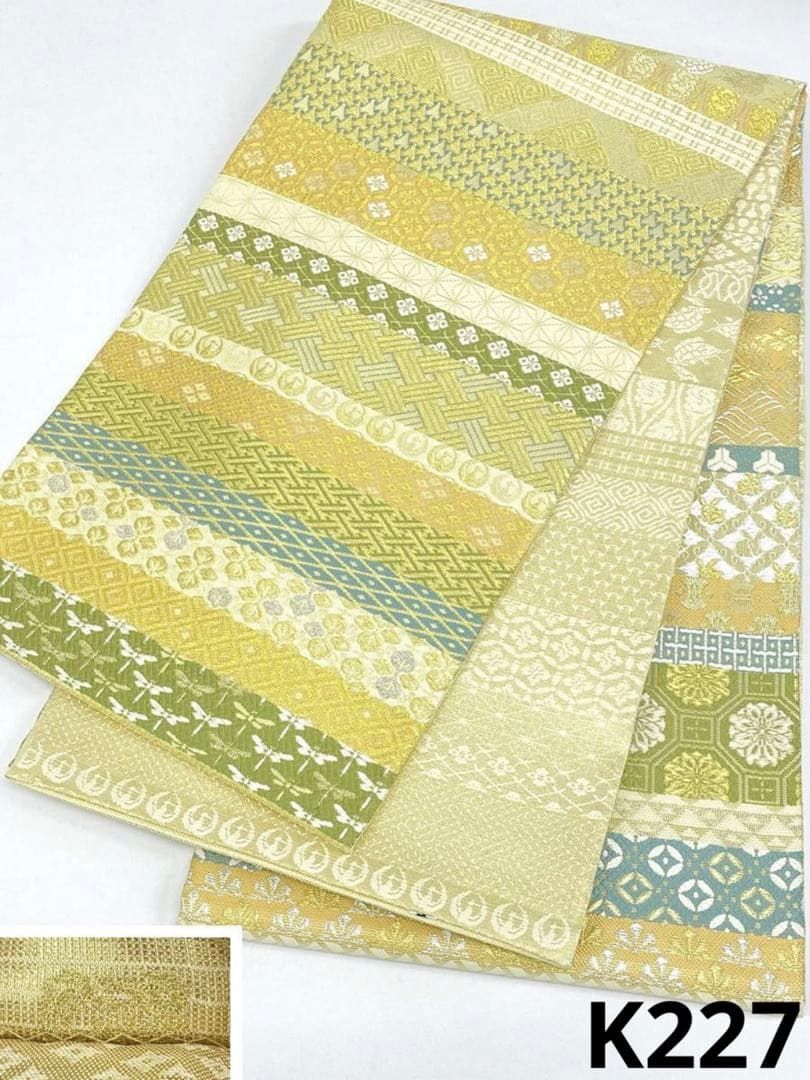 誉田屋源兵衛 吉祥二百六十 古典吉祥文様 袋帯 金糸 全通 パールトーン加工済 誉田屋源兵衛 吉祥二百六十 古典吉祥文様 袋帯 金糸 全通 パールトーン