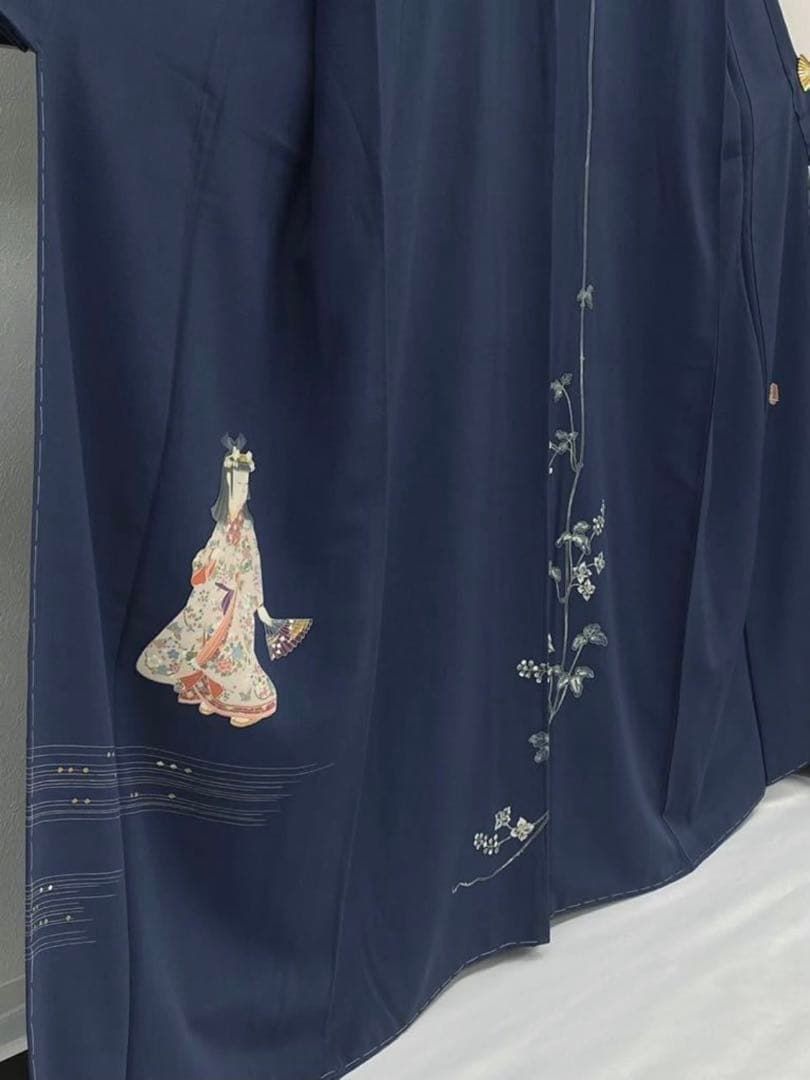 平和屋着物○訪問着 友禅 南天文 西武百貨店扱い 正絹 逸品 DAAY1833ps