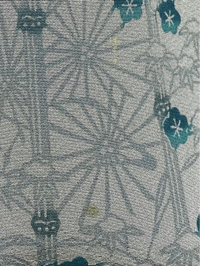 十五代宗家 城間栄順 紅型訪問着 落款入 梅 竹笹 正絹