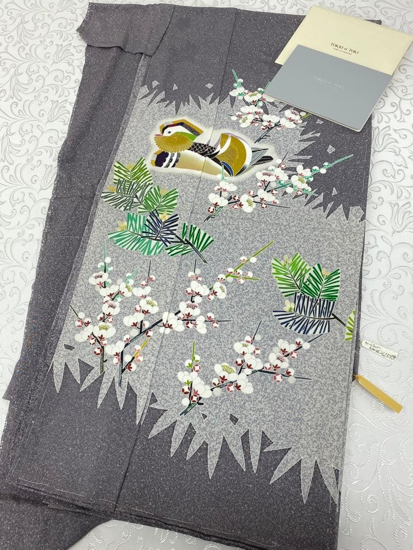 TOKIO et TOKI 羽田登喜男 落款入 訪問着 仮絵羽 未仕立て品 正絹 K111