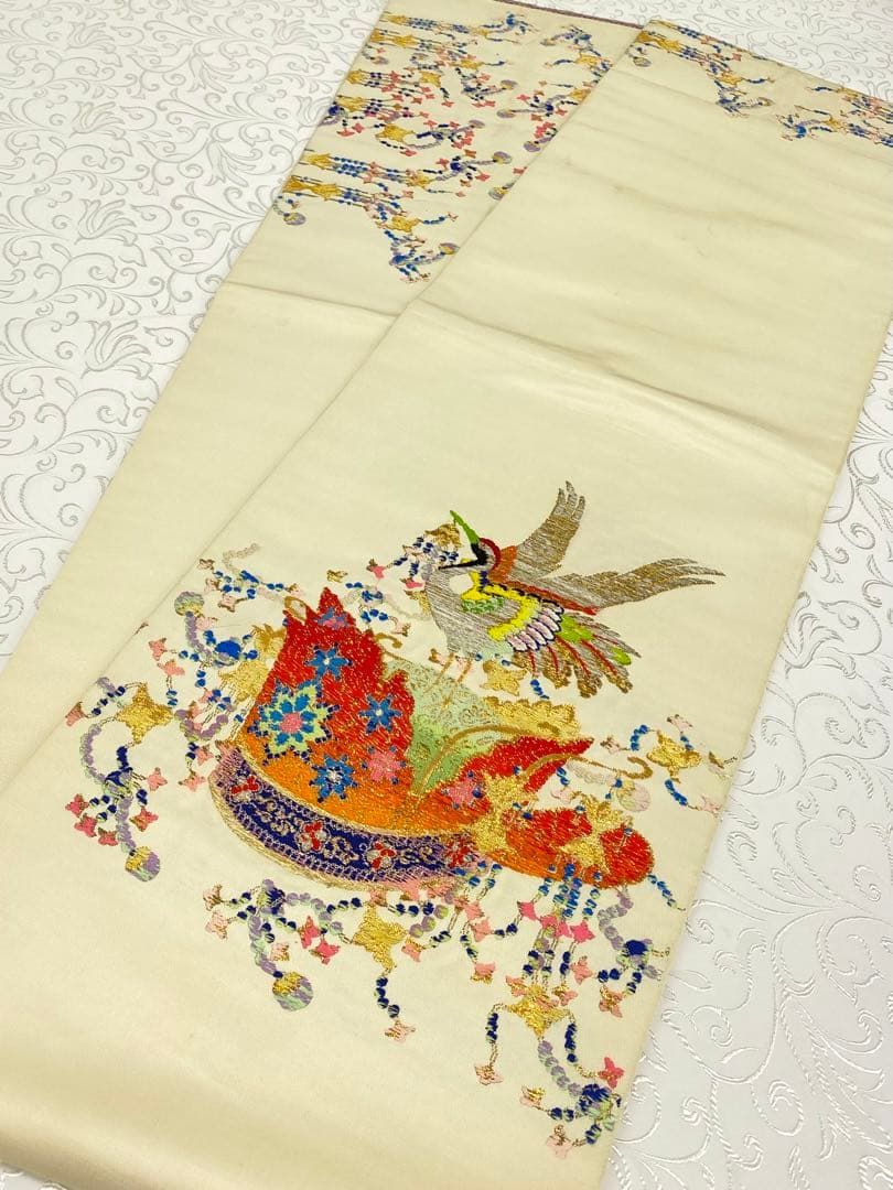 龍村平蔵製 千代能冠錦 本袋帯 金糸 正絹 - メルカリ