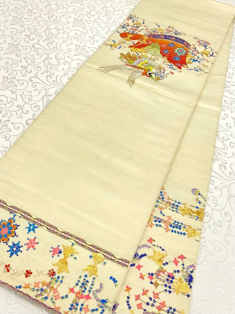 龍村平蔵製 千代能冠錦 本袋帯 金糸 正絹 - メルカリ