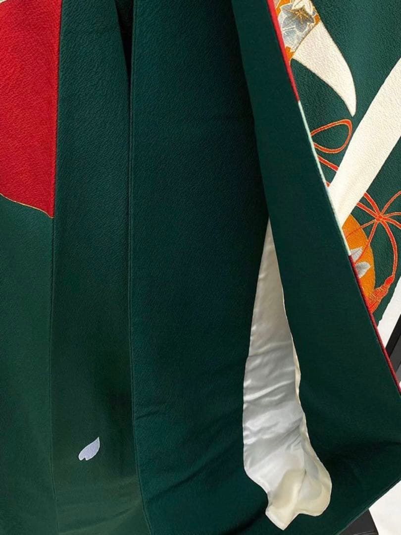 別注 辻村寿三郎 ジュサブロー 振袖 松坂屋 銀駒 金彩 銀彩 正絹 躾糸