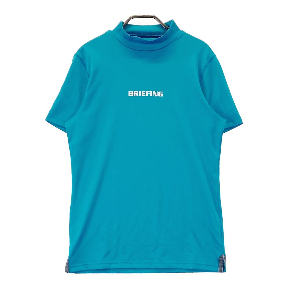 サイズ S BRIEFING GOLF ブリーフィング モックネック 半袖Tシャツ ブルー系 240101542213 ゴルフウェア メンズ ストスト