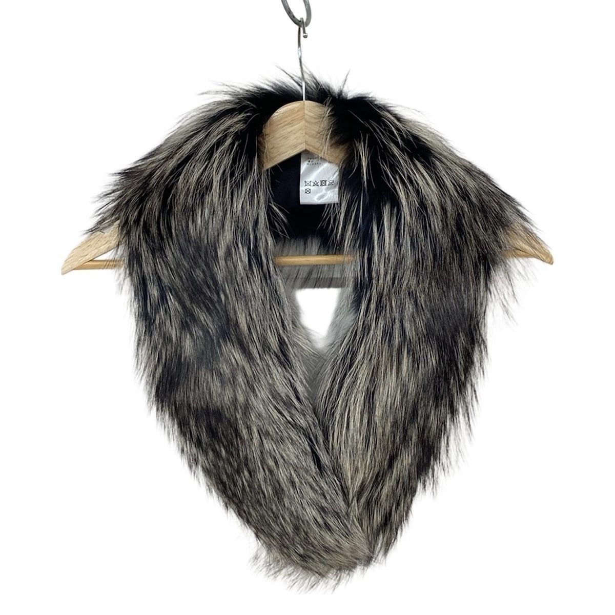 Grace Class グレースクラス マフラー - 黒×アイボリー ティペット フォックス