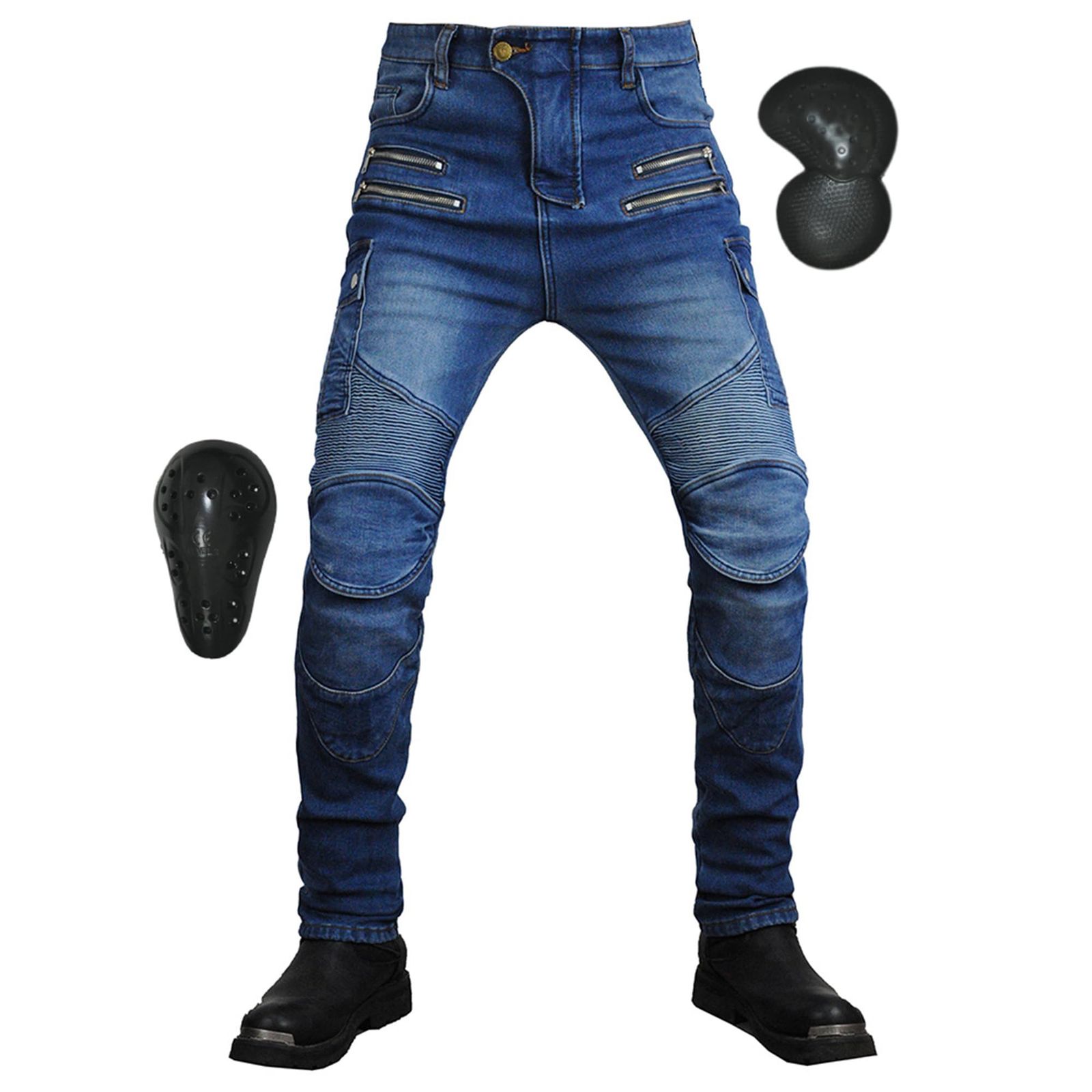 RENHE ライディングパンツ 冬用 メンズバイクパンツ 防寒 ライダースパンツ 裏起毛 バイクズボン プロテクター付き ライダーパンツ 保温防寒 耐磨耐久