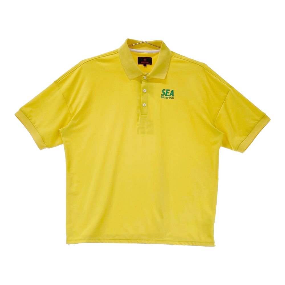 サイズ L BRIEFING GOLF ブリーフィング WIND AND SEA 半袖ポロシャツ イエロー系 240101476316 ゴルフウェア メンズ ストスト