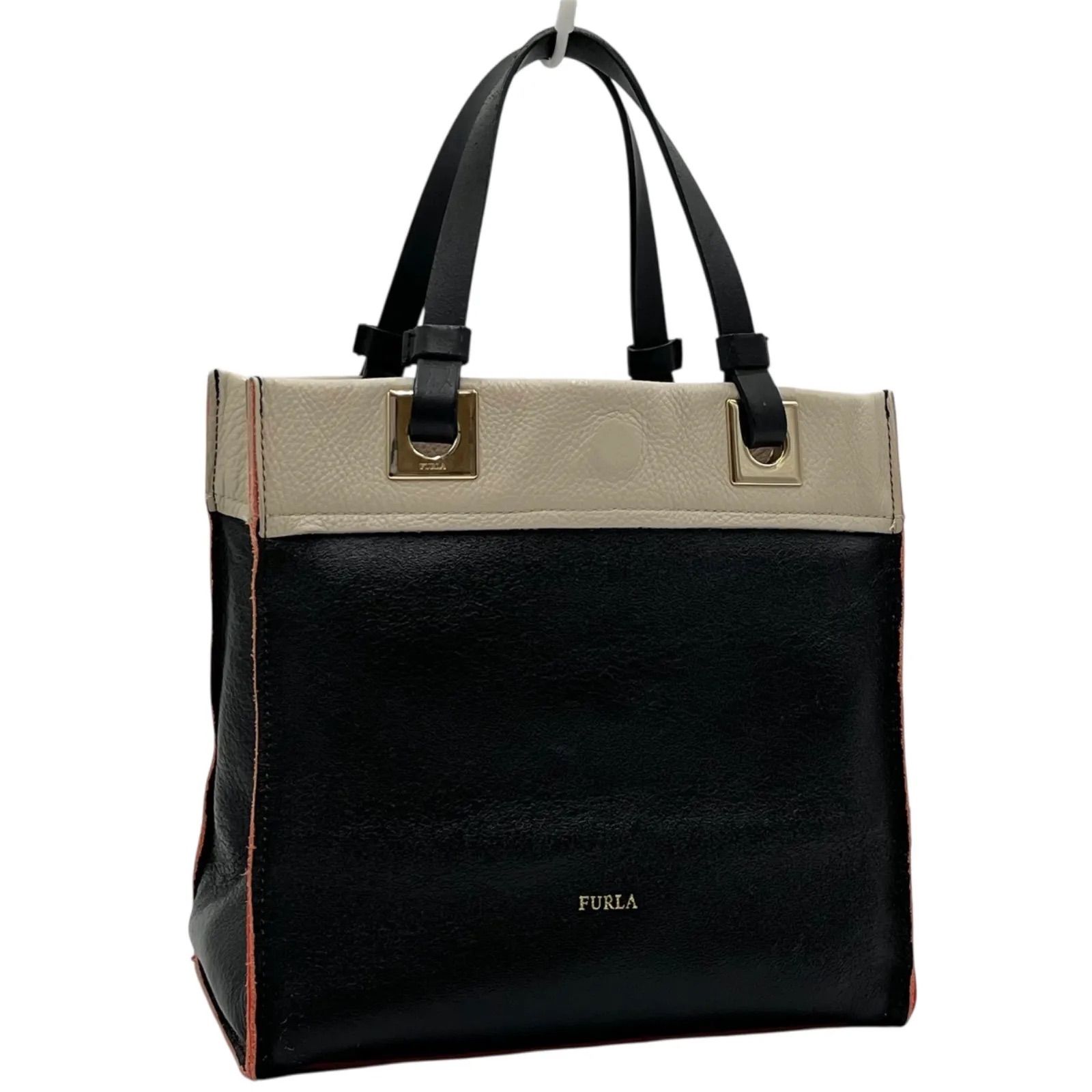 FURLA フルラ ハンドバッグ 手持ちバッグ リバーシブルツートンカラー 