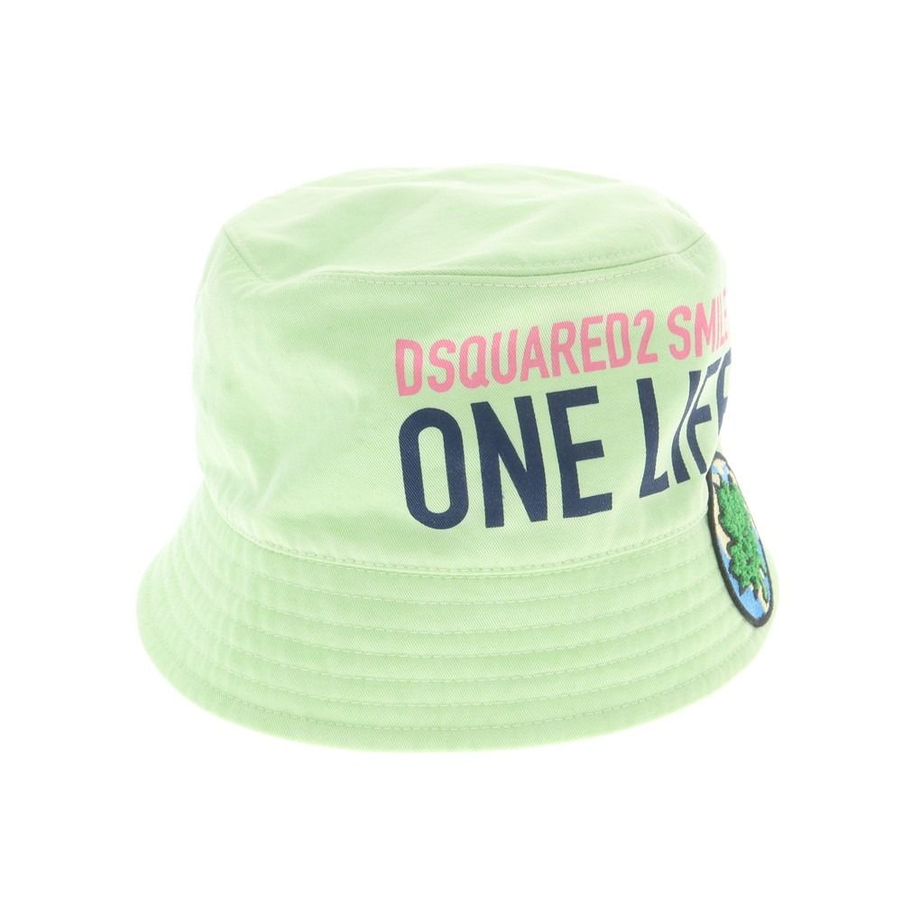ディースクエアード コットン バケットハット ミントグリーン サイズM メンズ