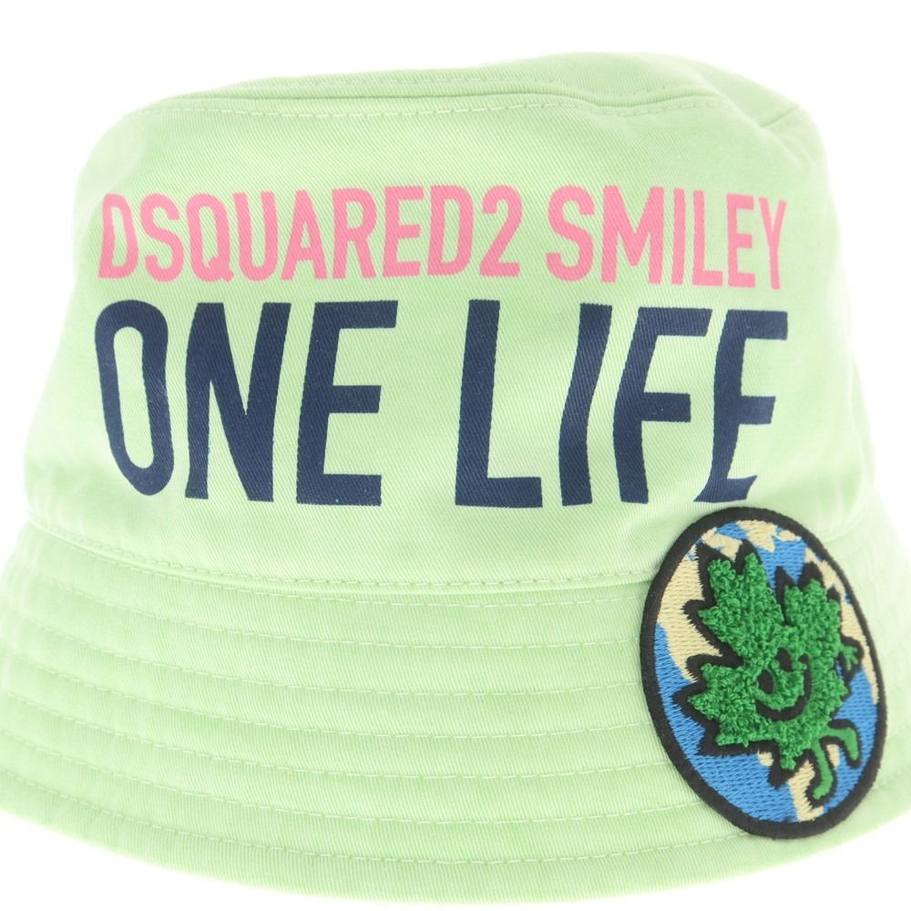 ディースクエアード コットン バケットハット ミントグリーン サイズM メンズ