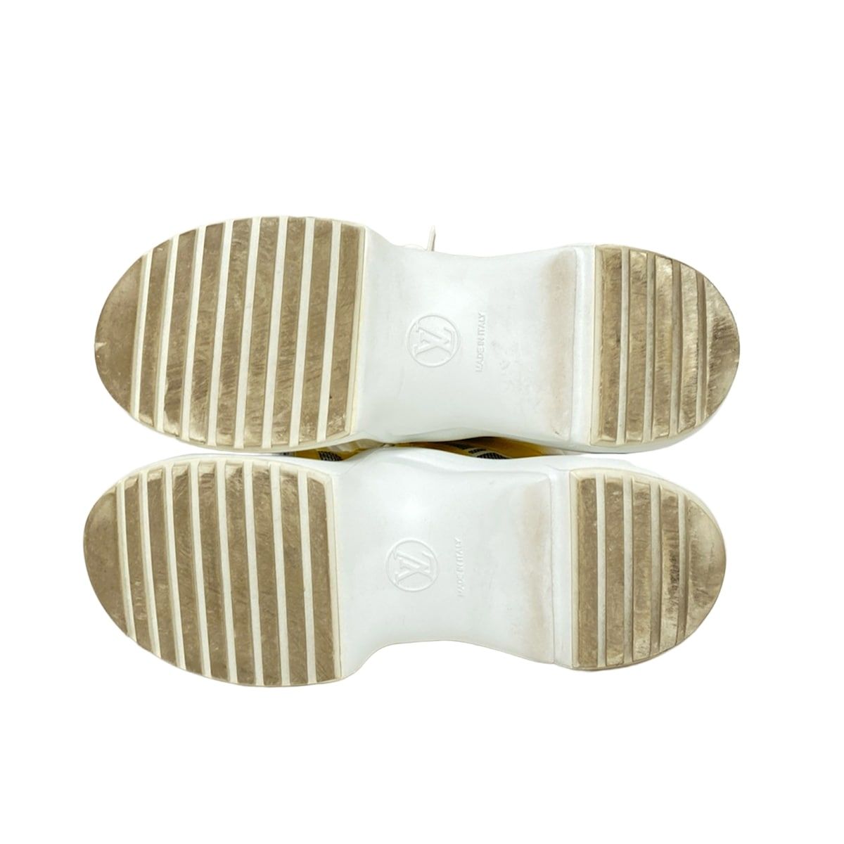  LOUIS VUITTON ルイヴィトン スニーカー 38 レディース アークライトスニーカー 白×マルチ レザー スニーカー 靴