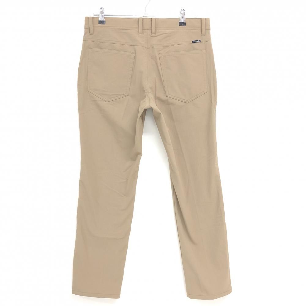 超 トラヴィスマシュー パンツ ライトブラウン 格子柄地模様 裏起毛 ストレッチ メンズ L ゴルフウェア TravisMathew