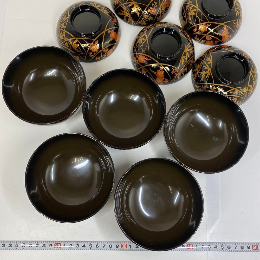 四君子蒔絵 吸物椀