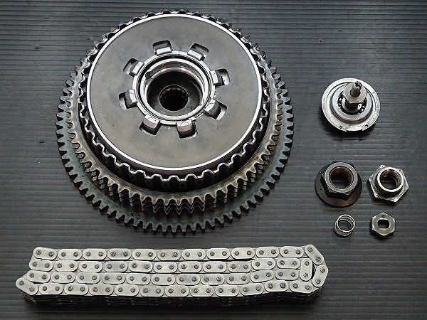 ハーレー スポーツスター XL1200R-I 純正 クラッチ クラッチハウジング ギア チェーン セット ♪ E6849