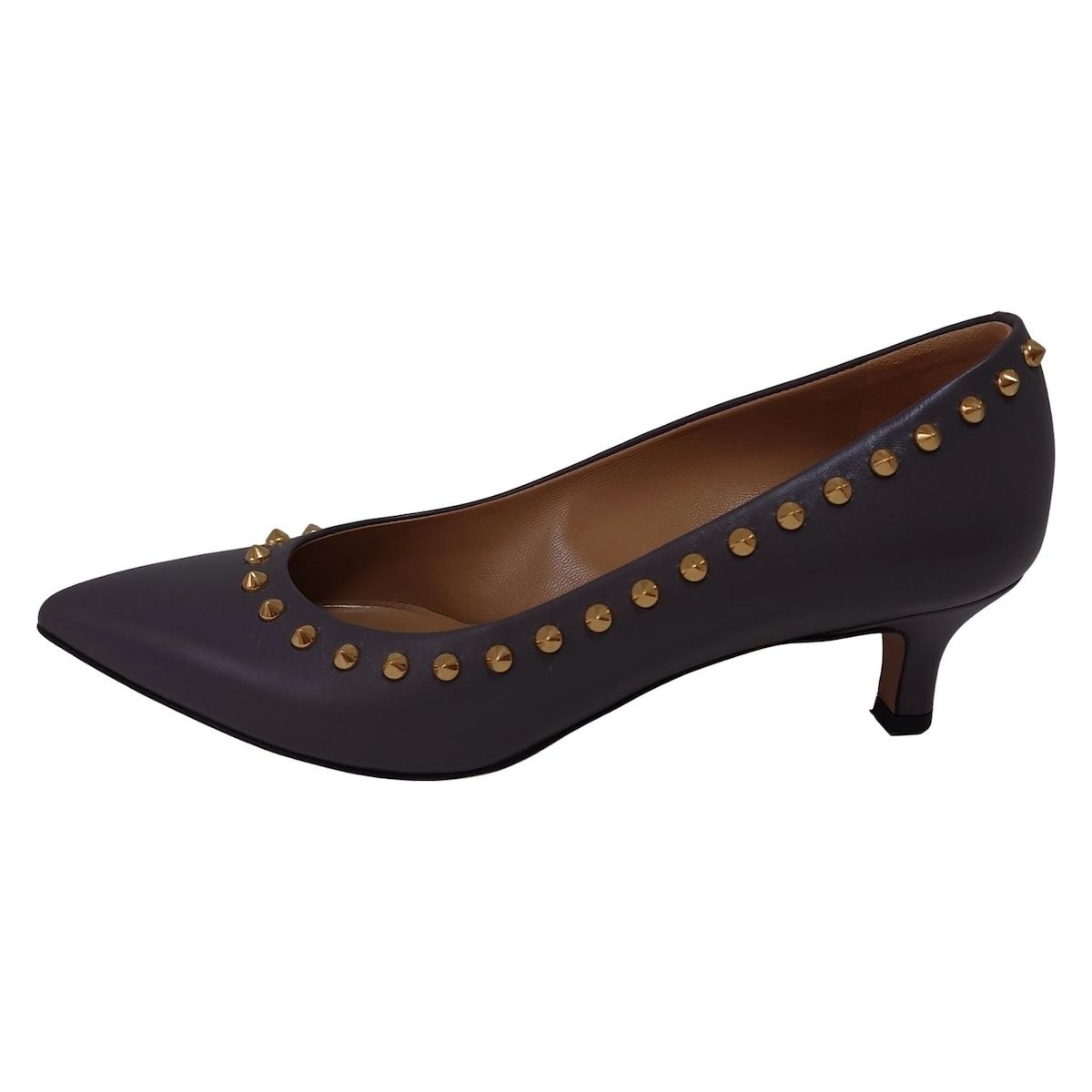 PELLICO ペリーコ パンプス 37 1|2 レディース - グレー スタッズ レザー