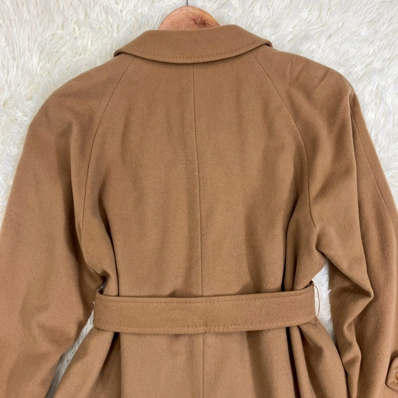 バーバリー バーバリーズ ロングコート ベルト付き 比翼 カシミヤ混