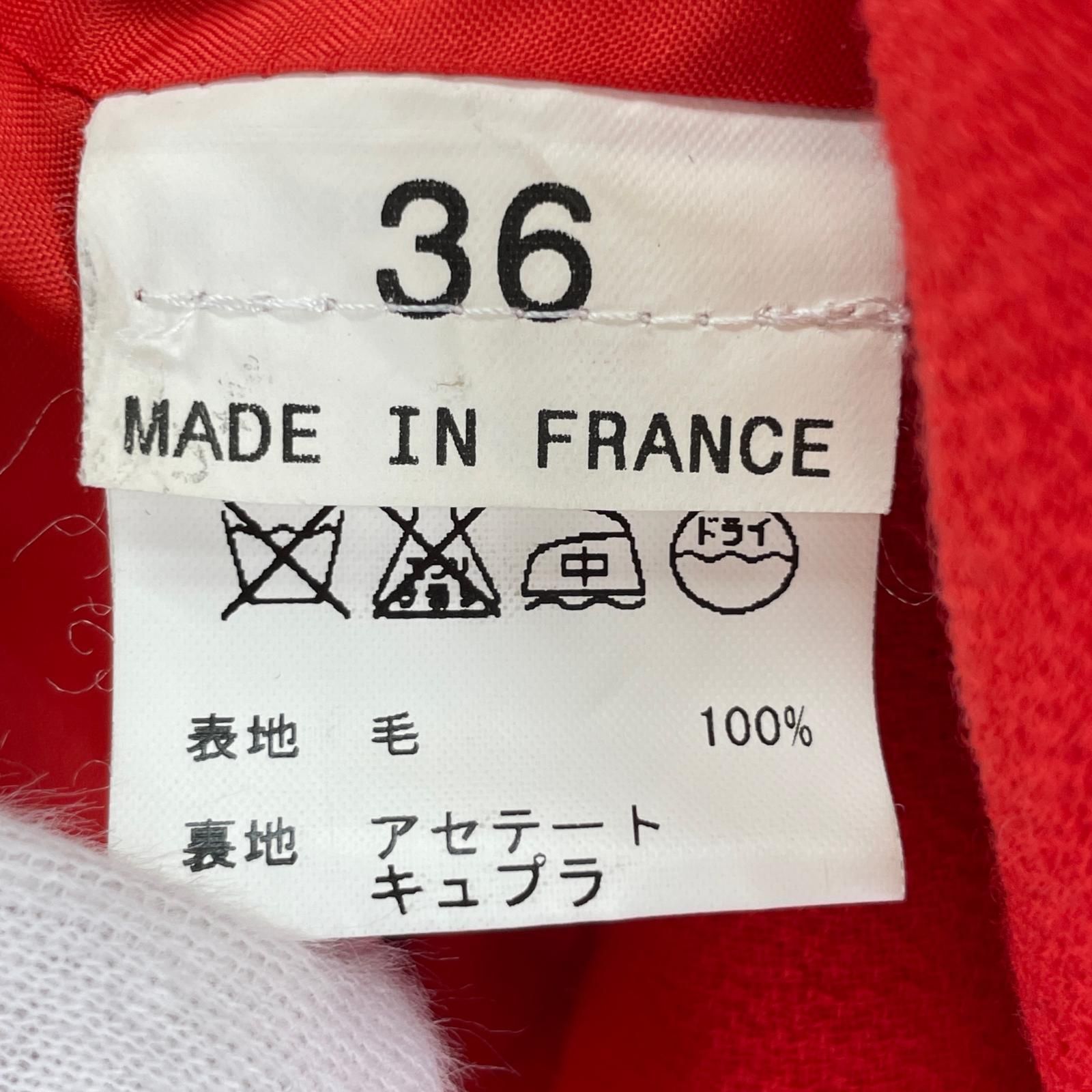 agnes b. アニエスベーコート size36/レッド - メルカリ