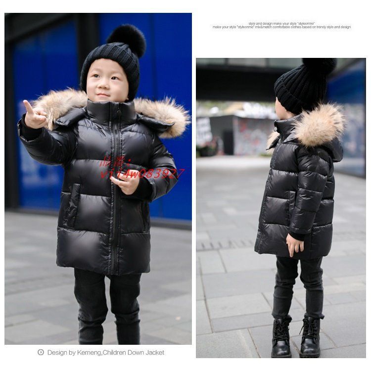 ダウンコート 子供服 キッズ ダウンジャケット 女の子 男の子 通学 フード ベビー服 コート 冬服 アウター 秋冬 ジュニア 防寒 ぬくぬく ラクーンファー付き vii 4 w 083927