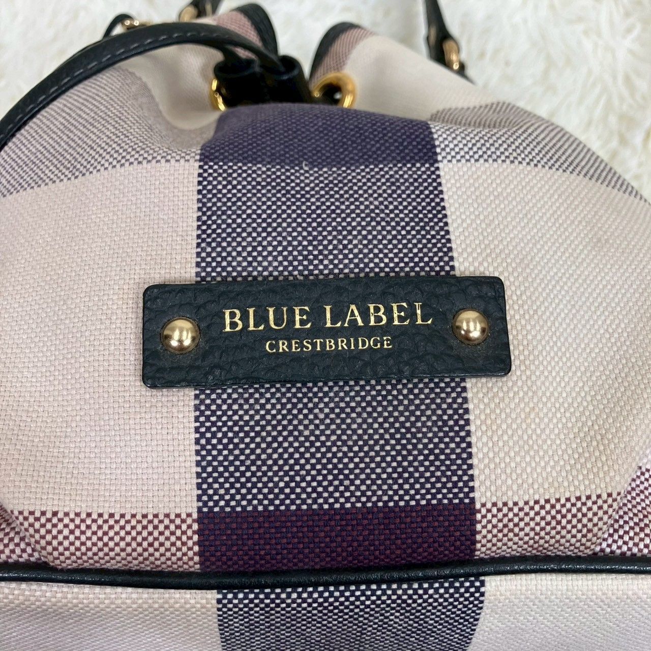 ブルーレーベルクレストブリッジ 2way ハンドバッグ ショルダーバッグ
