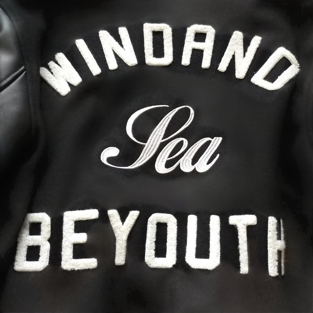 【平野紫耀着用】ウィンダンシー 3周年バーシティジャケット BEYOUTH WIND AND SEA - 平野紫耀着 wind and sea スタジャン キムタク 三浦