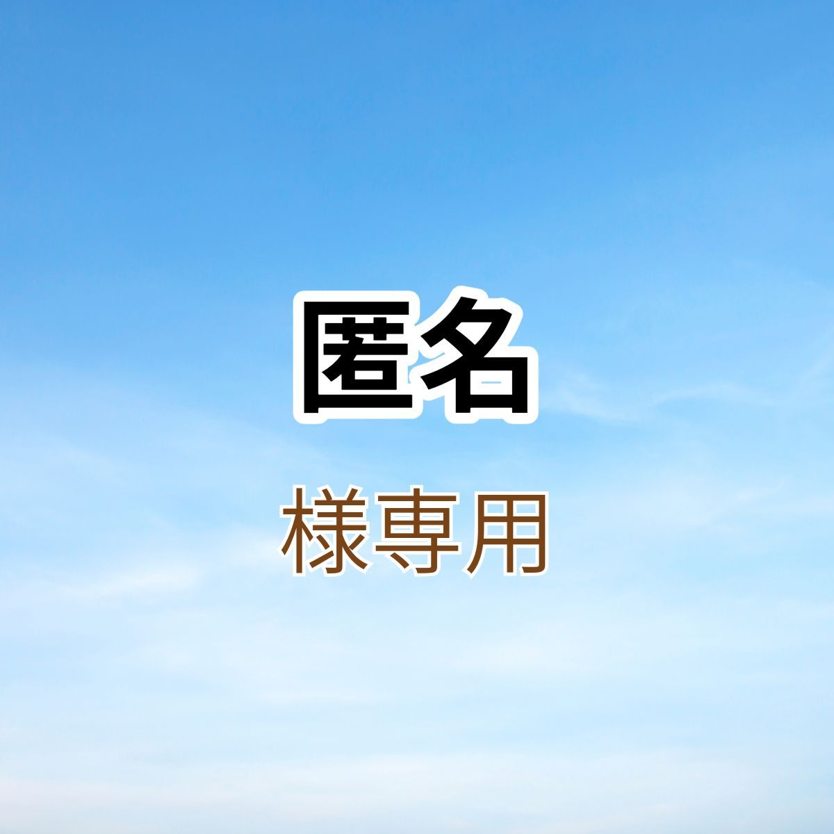 匿名様専用ページ 匿名配送 様 専用ページ anonymous様専用3 匿名様専用！