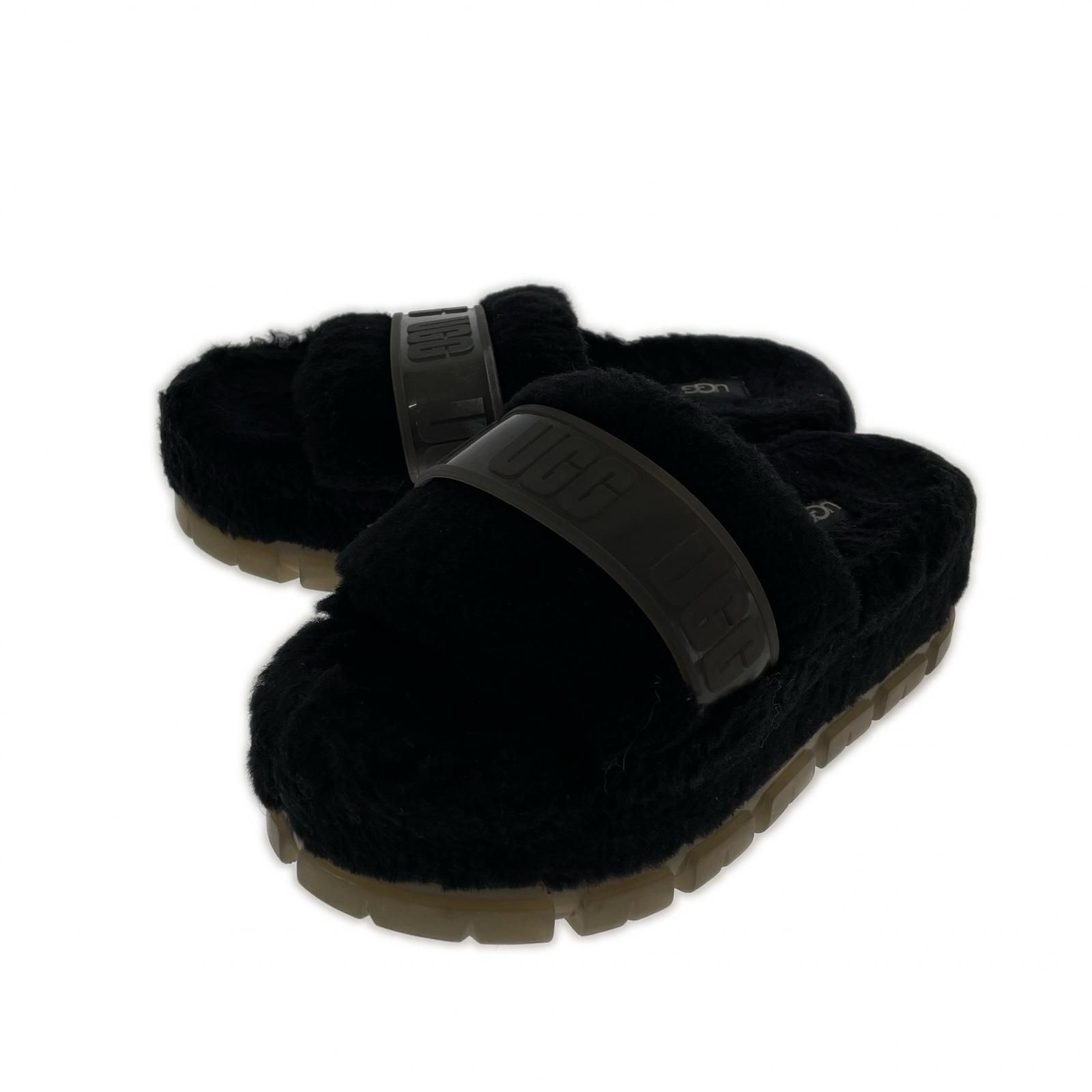 UGG サンダル Oh Fluffita 24cm アグ OH FLUFFITA ブラック サンダル