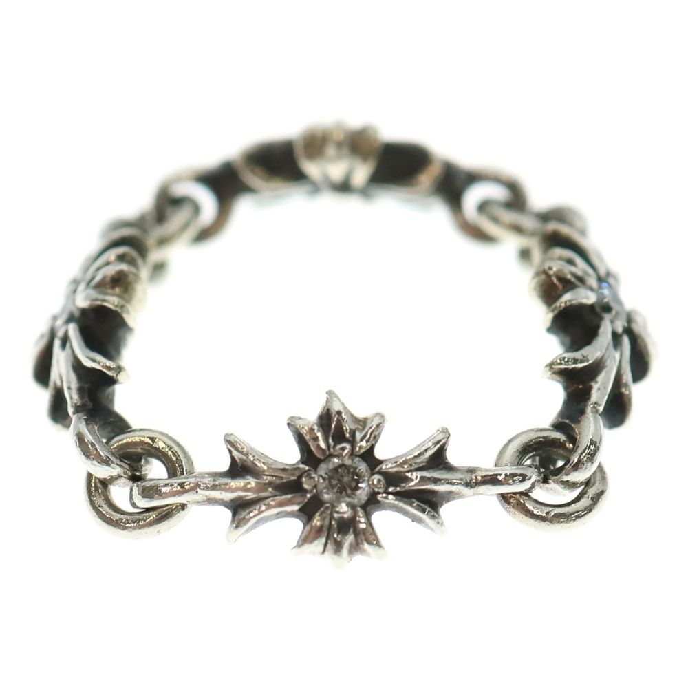 CHROME HEARTS クロムハーツ RING TNY E CH PLS タイニーECHプラスリング PAVEダイヤ シルバー