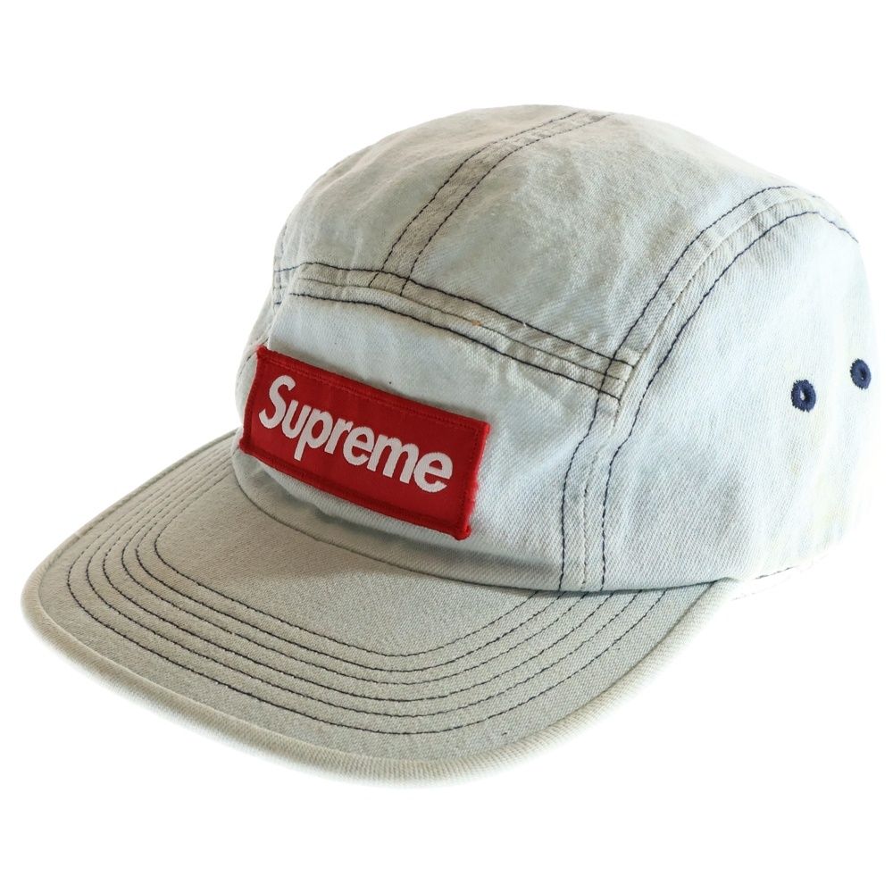 SUPREME シュプリーム Washed Chino Twill Camp Cap Denim ボックスロゴ ウォッシュド チノ ツイルキャンプキャップ デニム 帽子 インディゴ