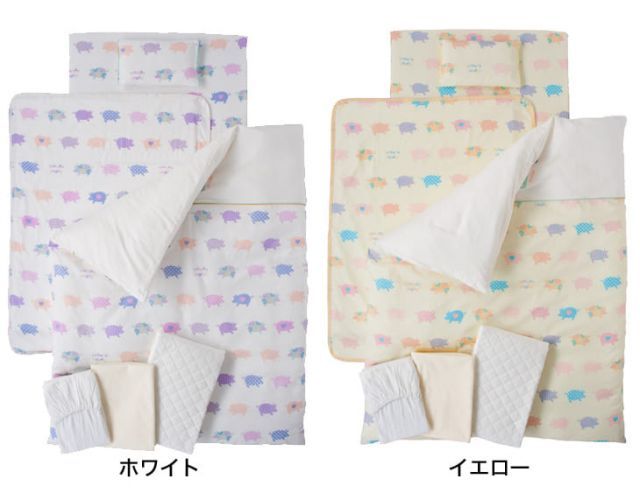 ベビー布団 セット フジキ フレンズバディ ダブルガーゼプリント 洗える布団11点セット